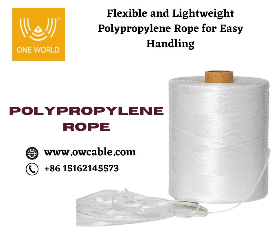 Flexible and Lightweight Polypropylene Rope for Easy Handling