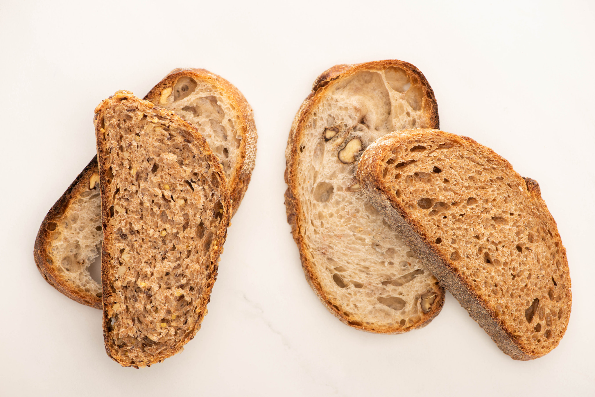 top view fresh whole grain