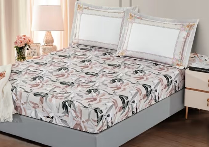 King Size Bed Sheet Set | Bed Sheet Buy Online UAE | Fitted, White