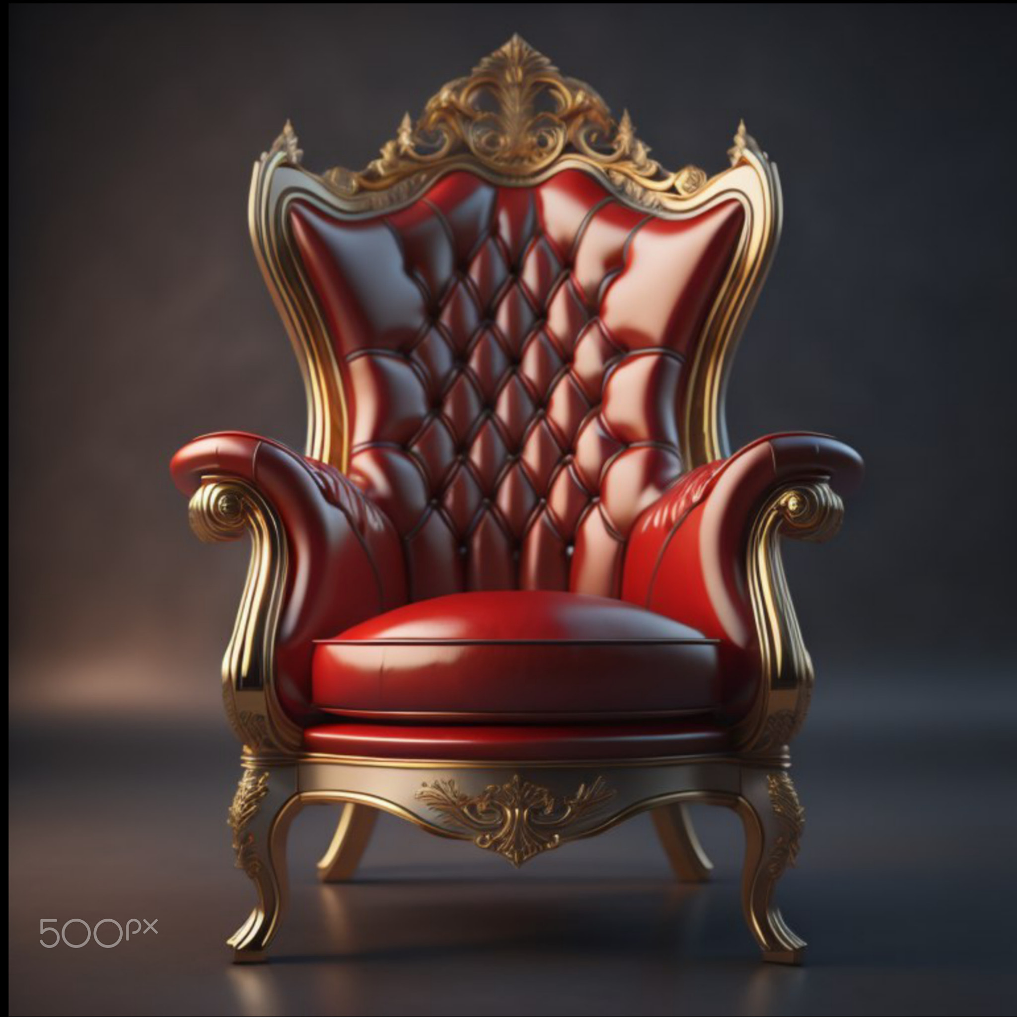 Red royal chair