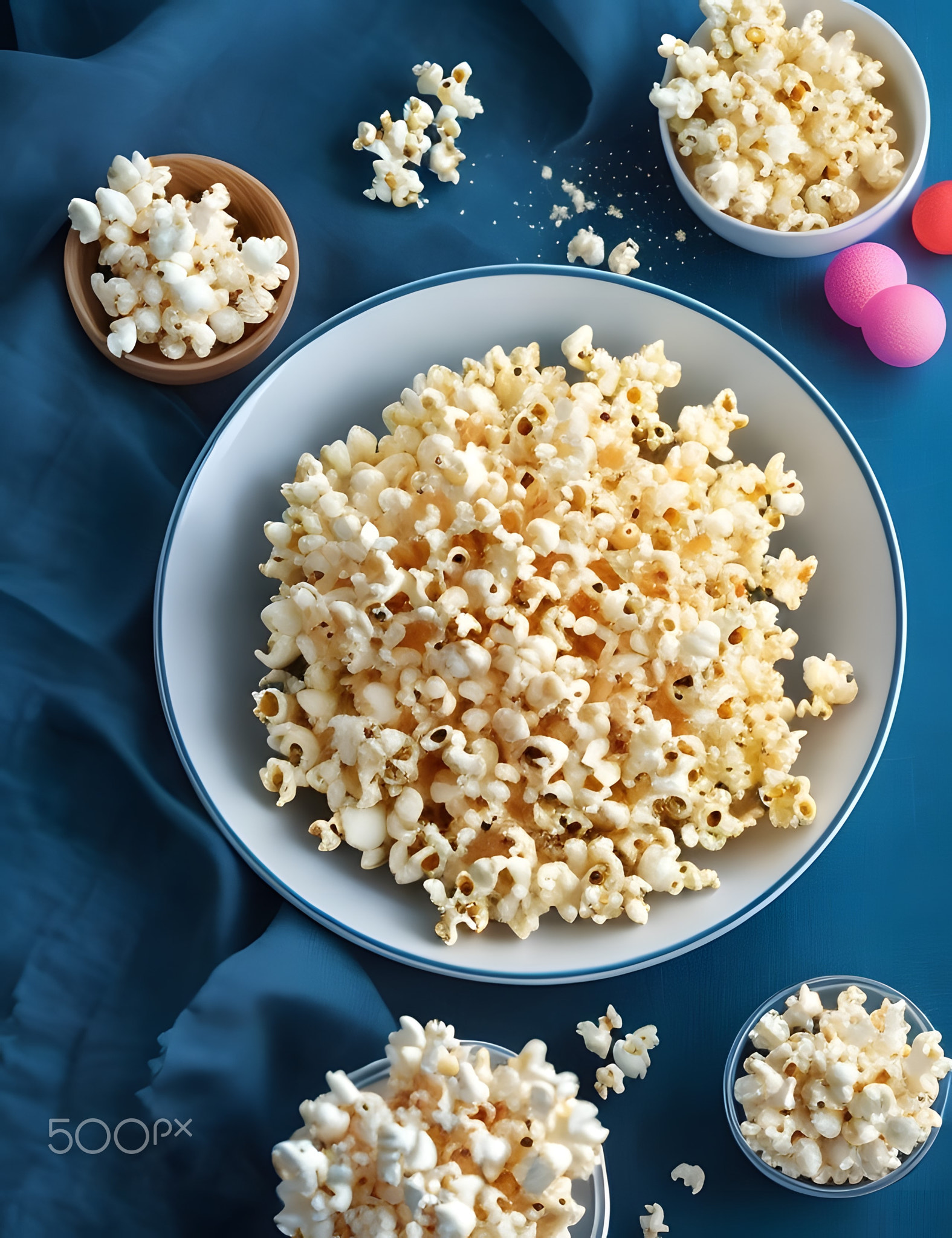 photography picture of popcorn in movie time.