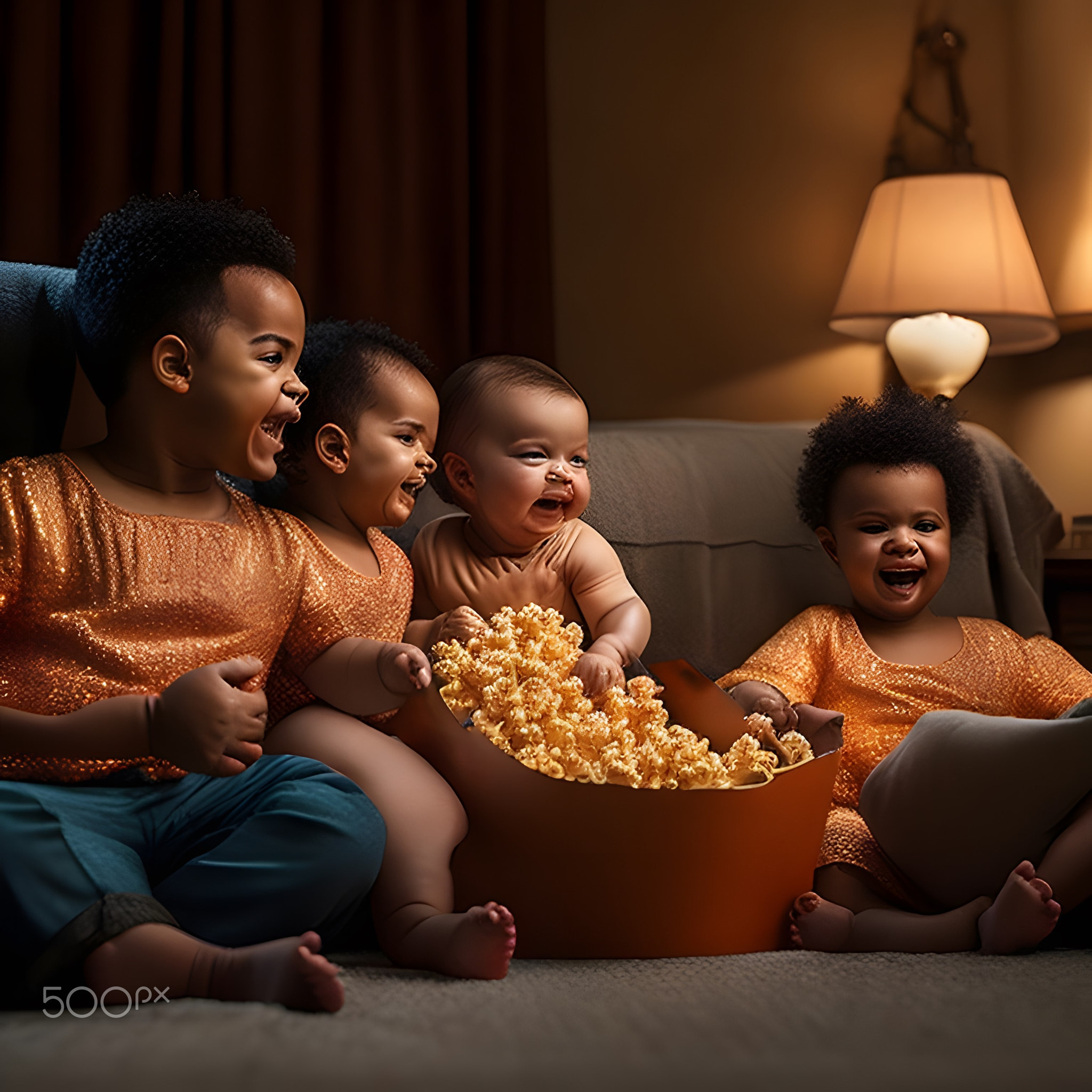 photography picture of popcorn in movie time.