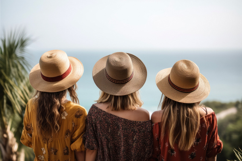 Travel concept. Summer trip. Rear view of group of young diverse adult friends enjoying summer vacat by Przemek Klos on 500px.com