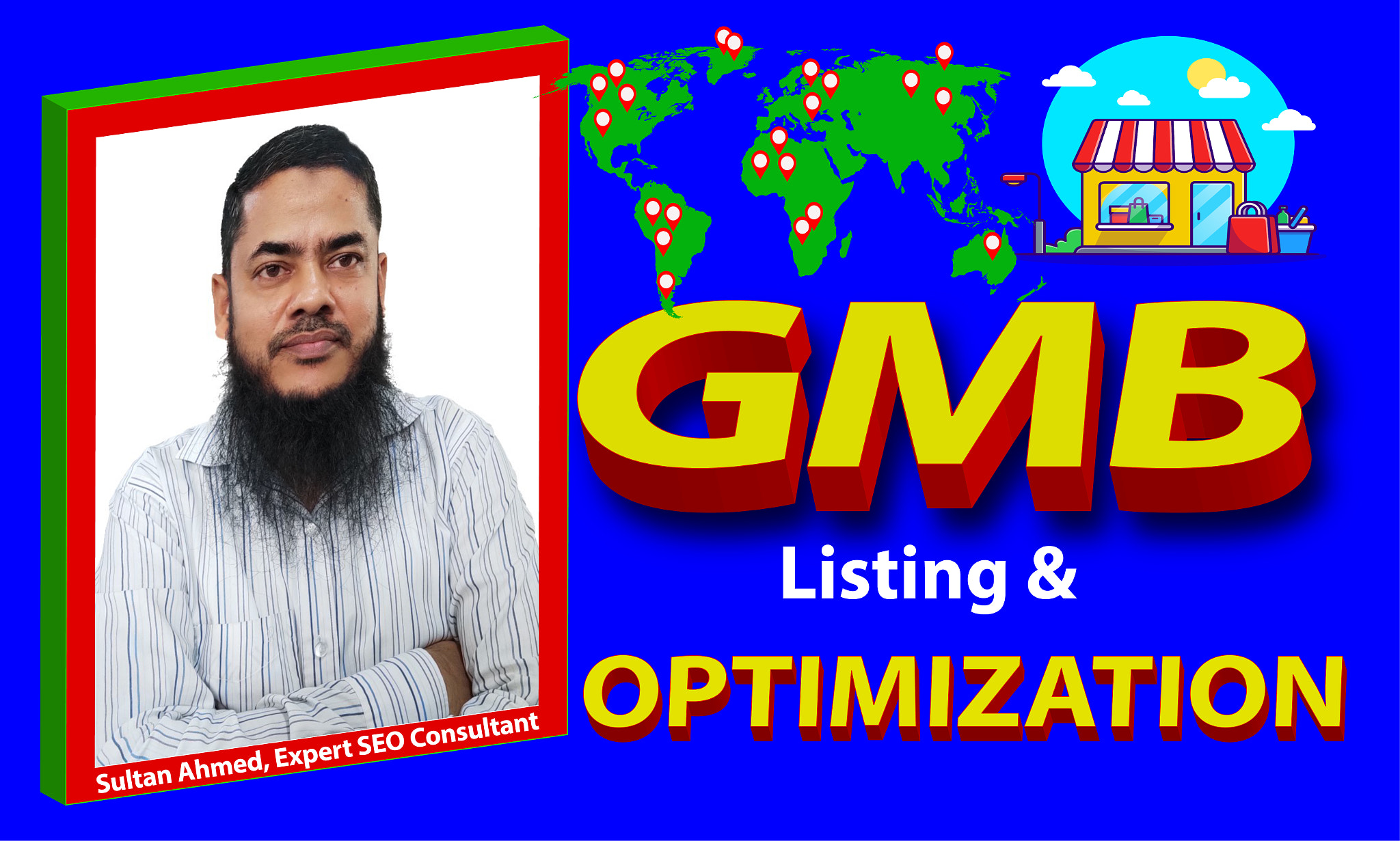 I will do gmb listing and optimize google my business page for local SEO gmb ranking