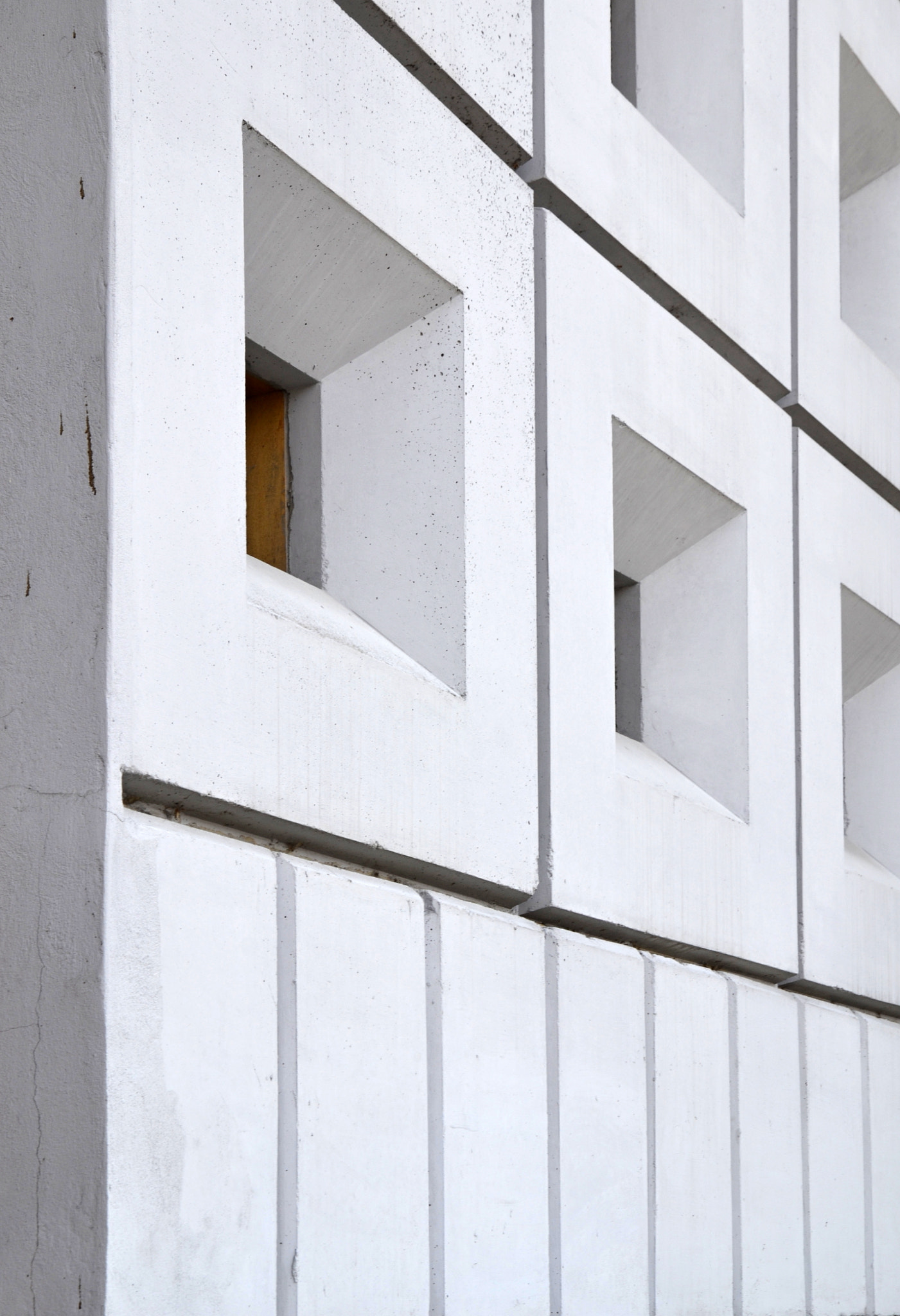 abstract white windows