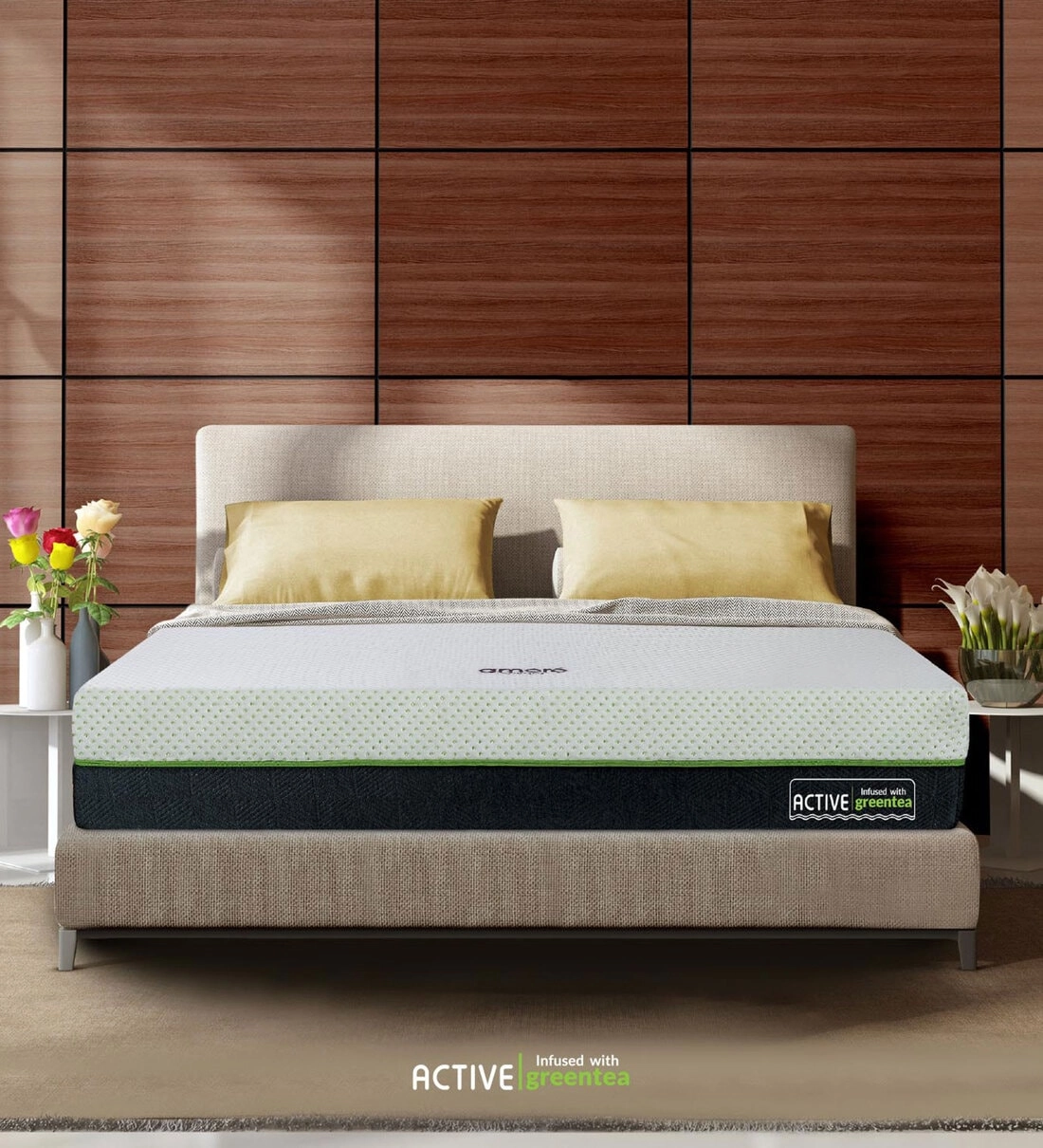 Shop Green Tea Orthopedic 5 Inch Memory Foam Single Size Mattress at Pepperfry
