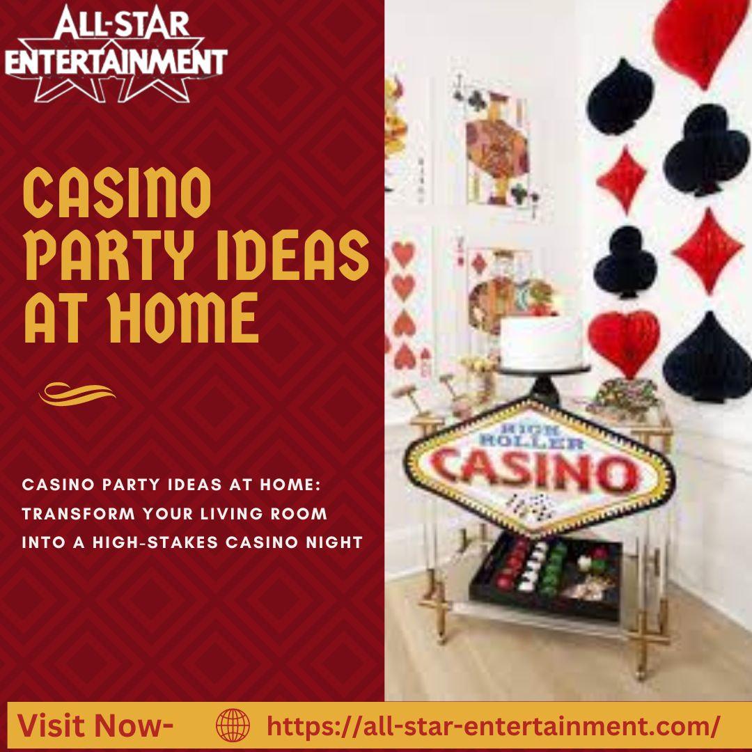 Casino Party Ideas at Home: Transform your living room into a high-stakes casino night