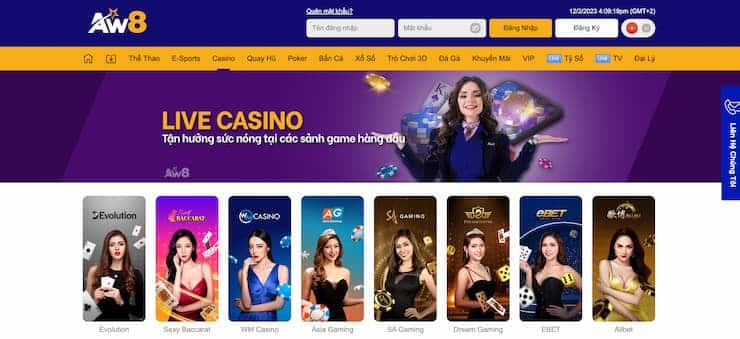 AW8 Live Casino- Best Real Money Live Casino Games 2023