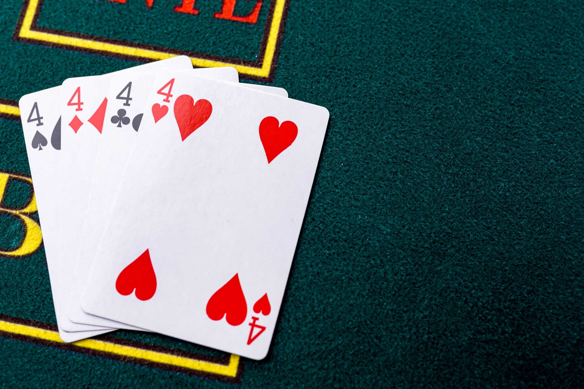 Poker chips on a table at the casino