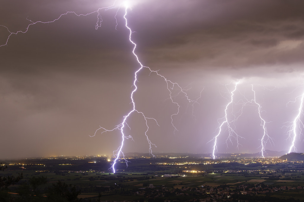 Italy Storm Lightning by Jure Batagelj on 500px.com