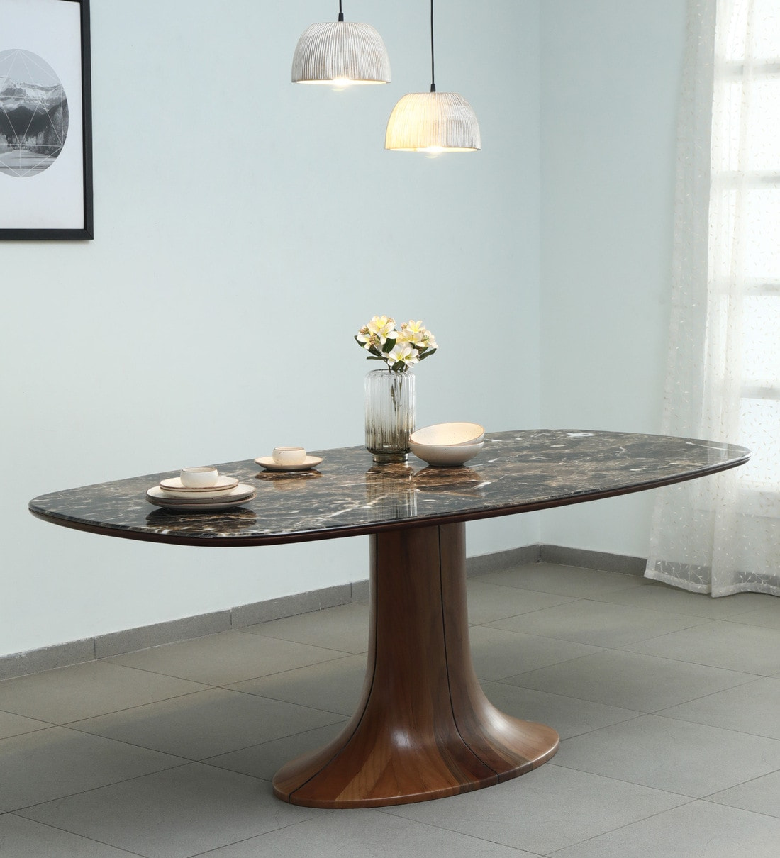 Get Upto 22% OFF on Loft 6 Seater Dining Table in Brown Finish at Pepperfry