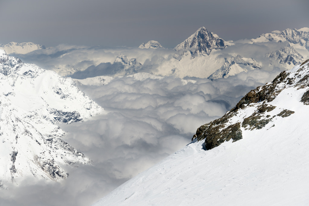 Up in the mountains