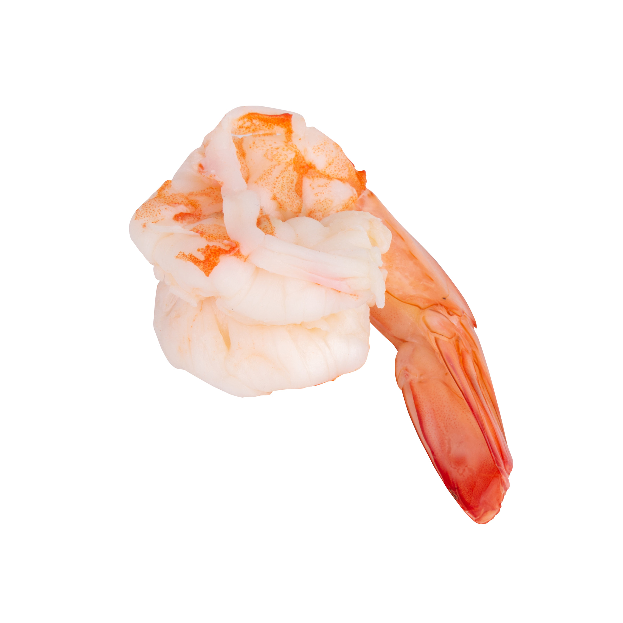 shrimp tail isolated on white background