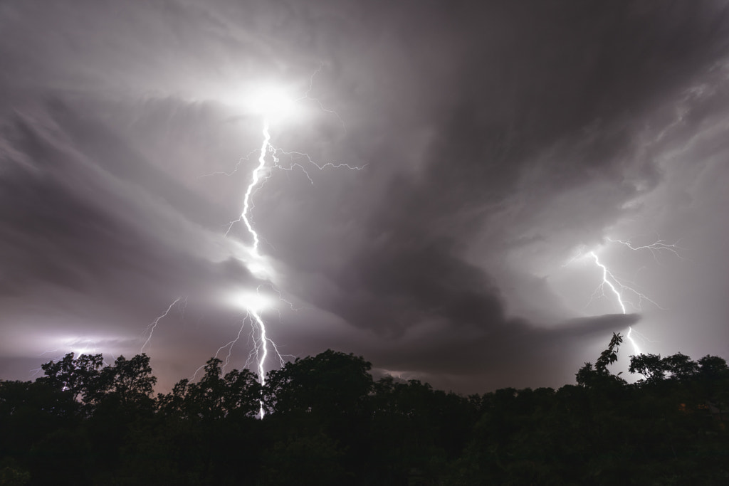 Extreme Storm Above Forest by Jure Batagelj on 500px.com