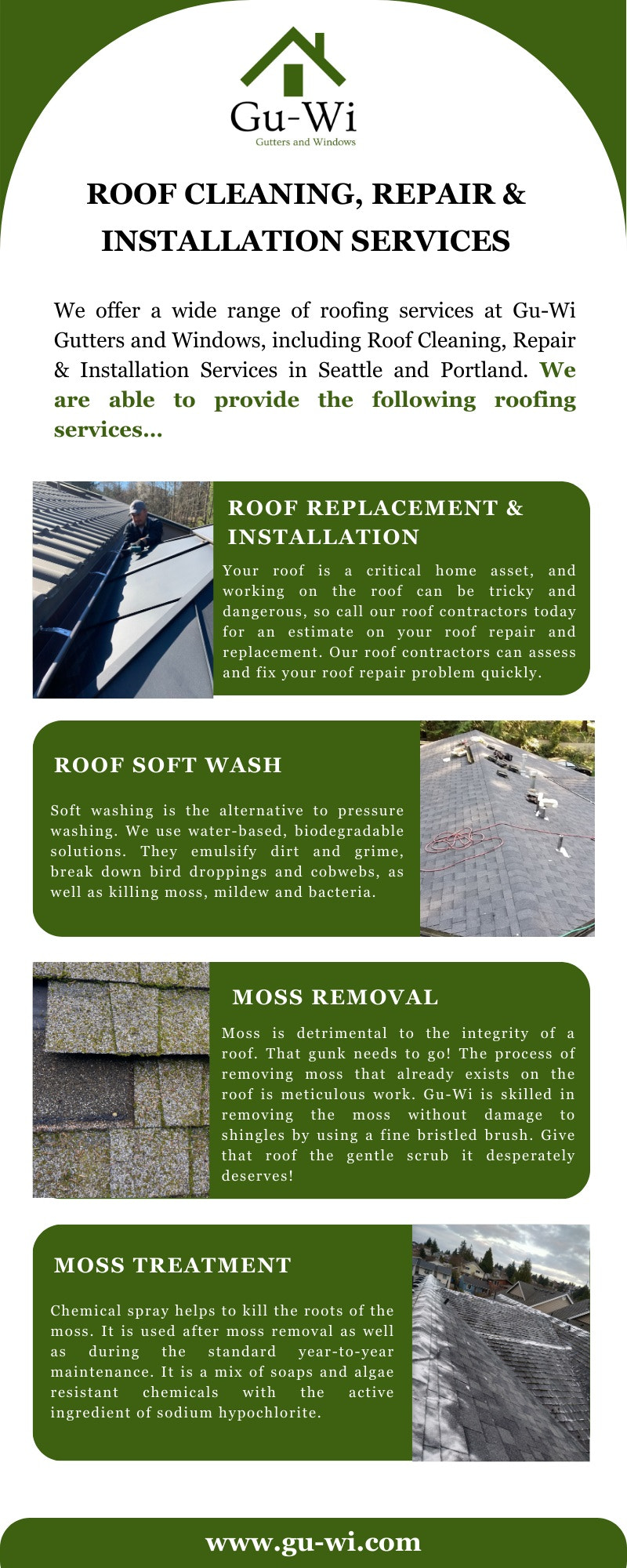 Roof Cleaning, Repair & Installation Services Seattle