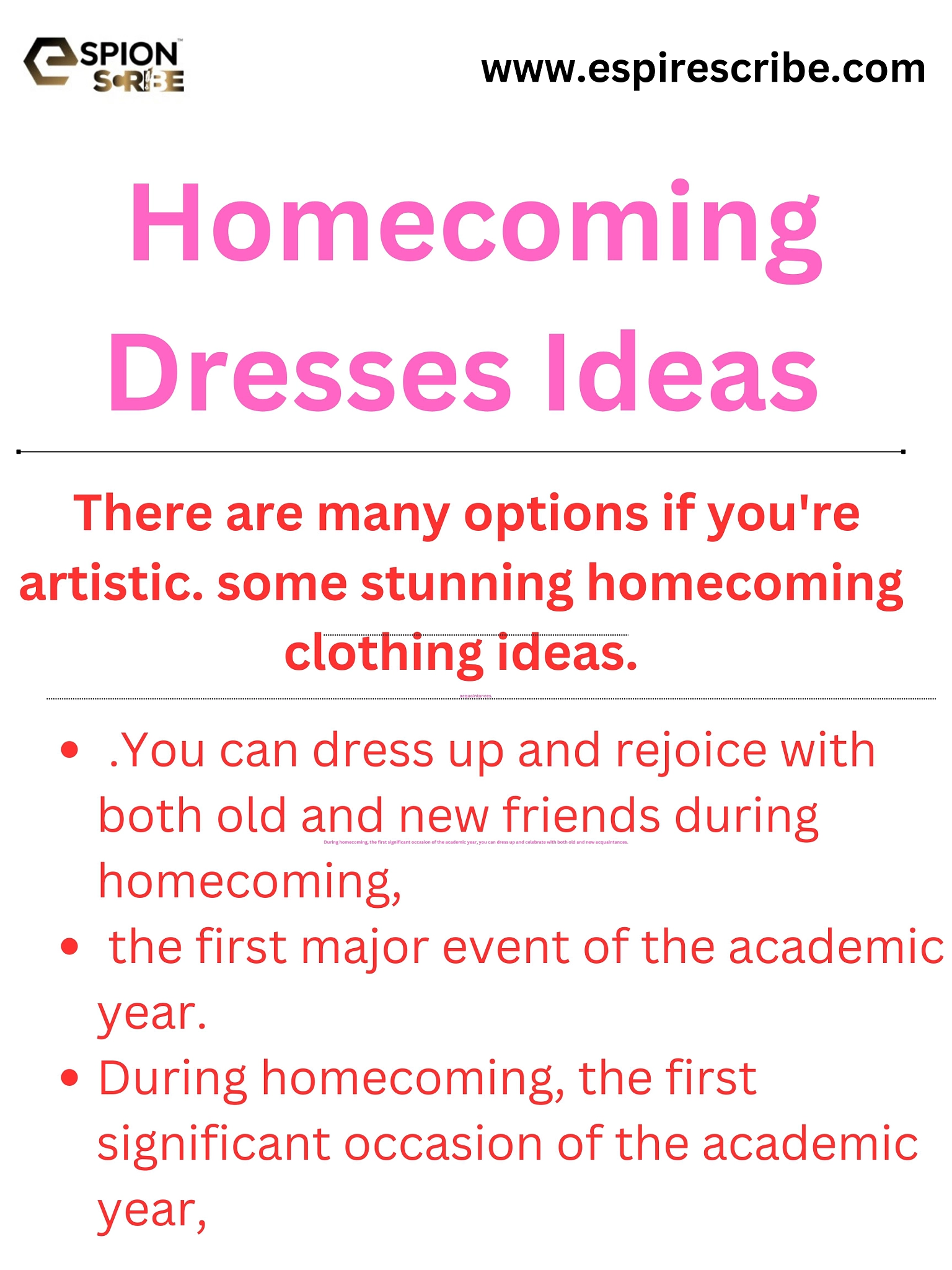 HOMECOMING DRESSES IDEAS