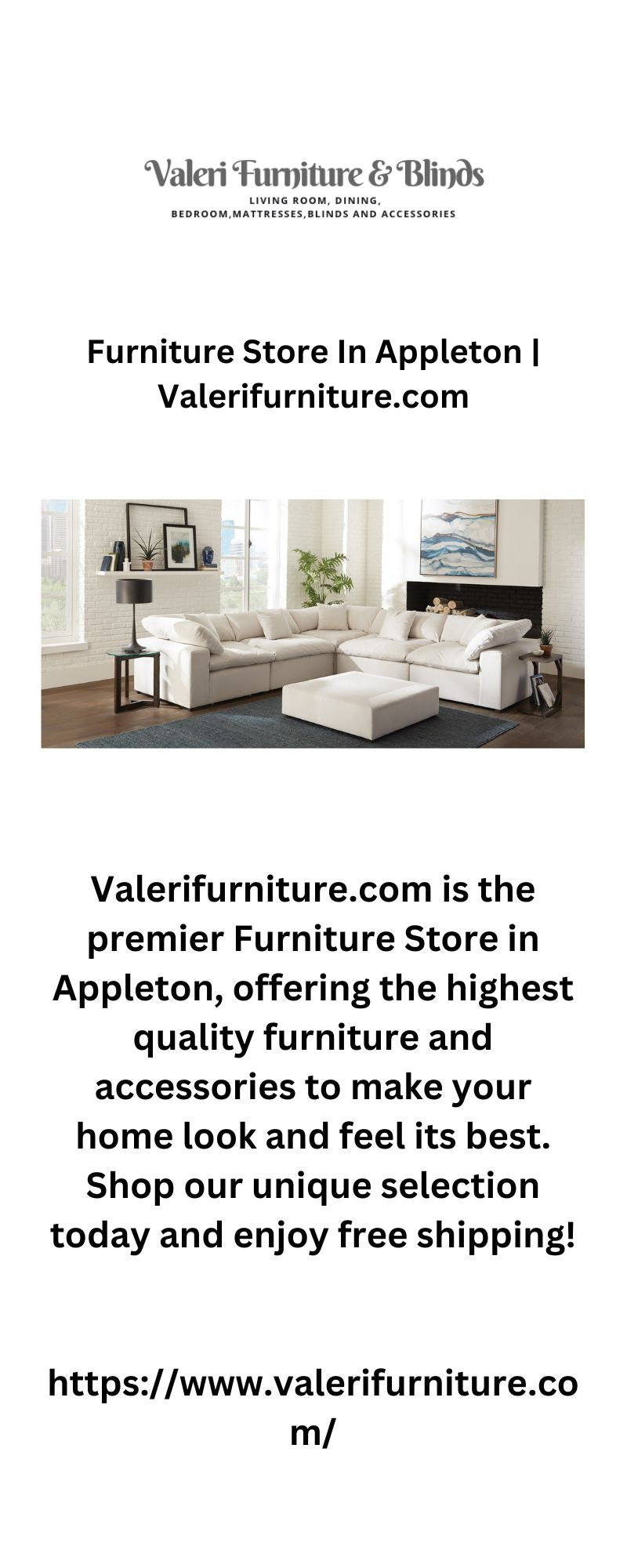 Furniture Store In Appleton | Valerifurniture.com - 1