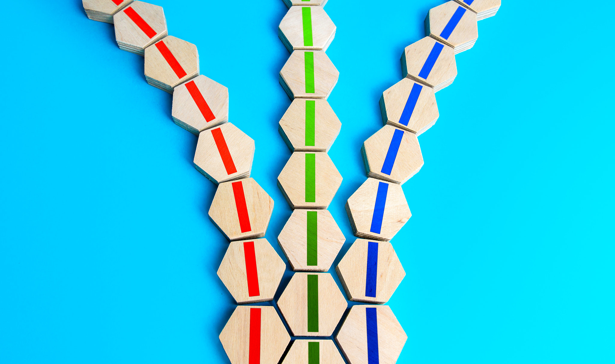 Branching out lines in different directions. Multi-vector and multidirectional. Multiculturalism and