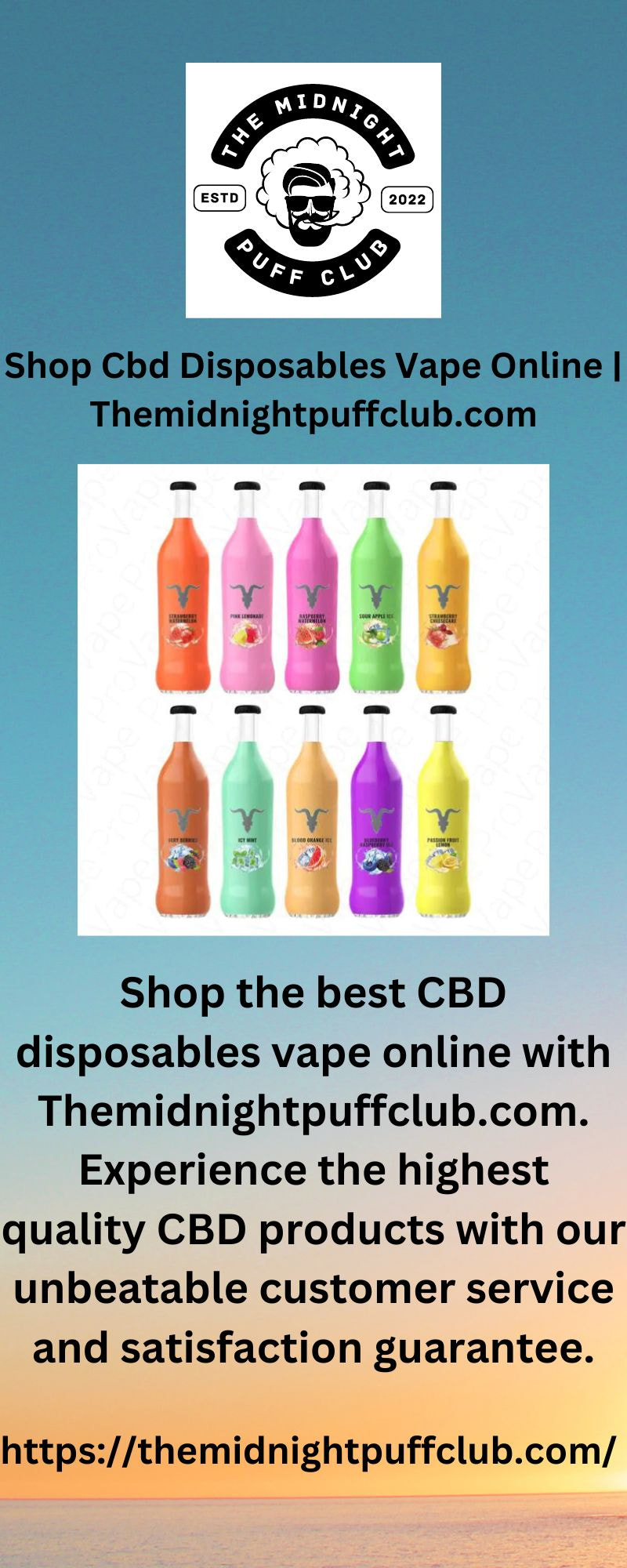 Shop Cbd Disposables Vape Online - Themidnightpuffclub.com