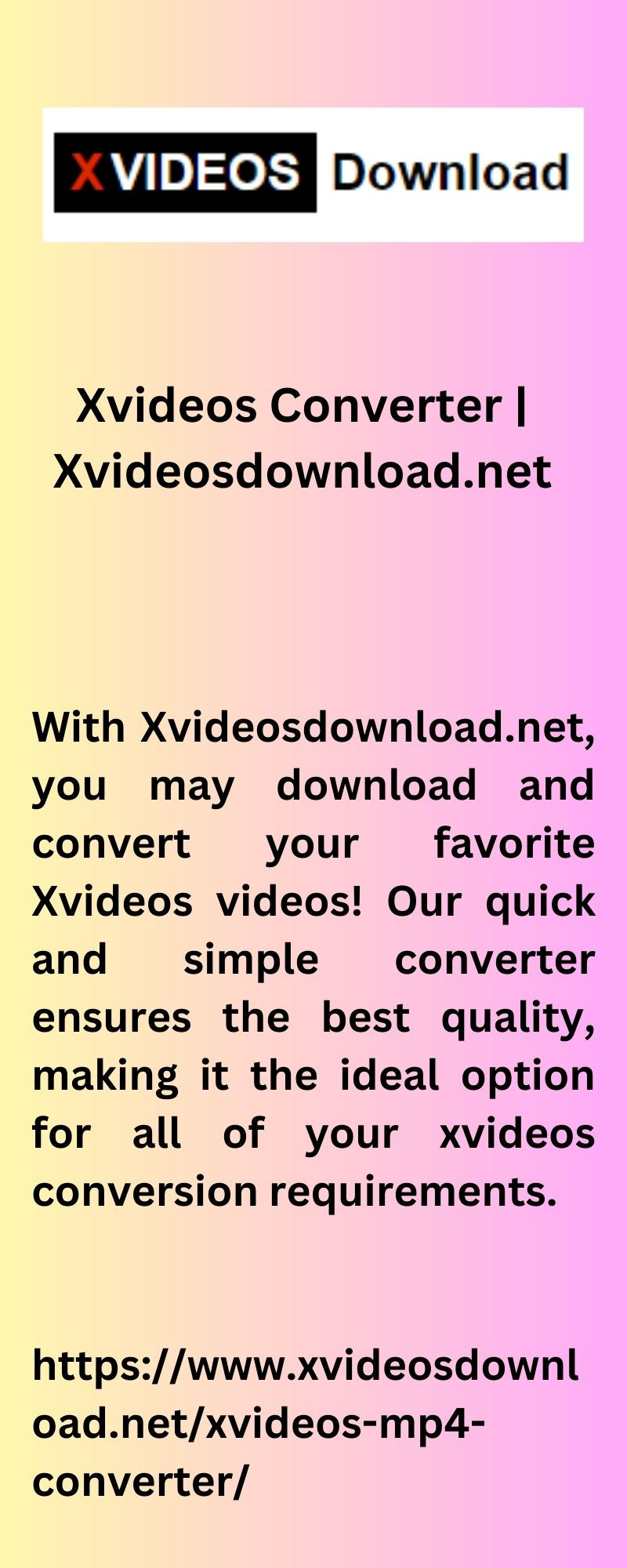 Xvideos Converter | Xvideosdownload.net