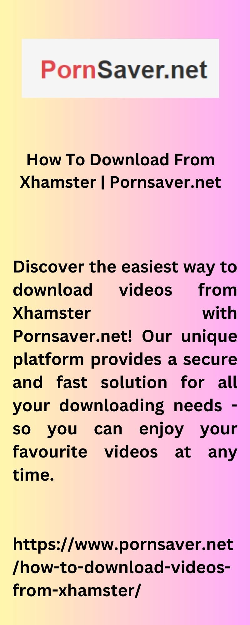 How To Download From Xhamster | Pornsaver.net