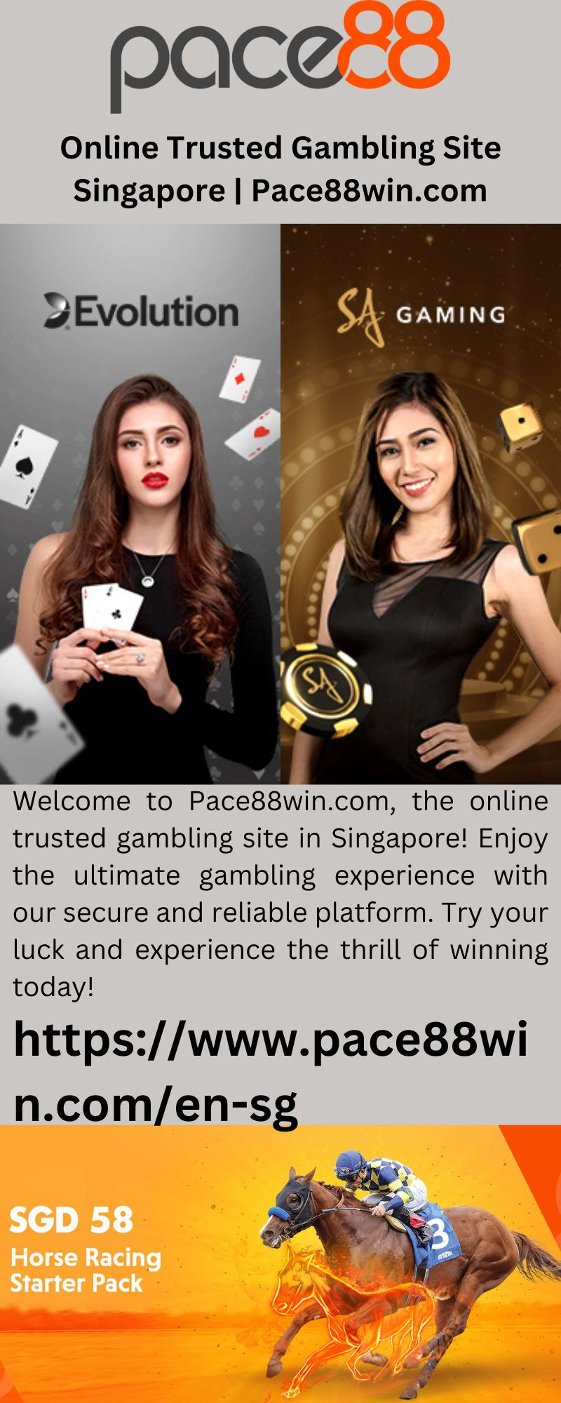 Online Trusted Gambling Site Singapore | Pace88win.com - 1