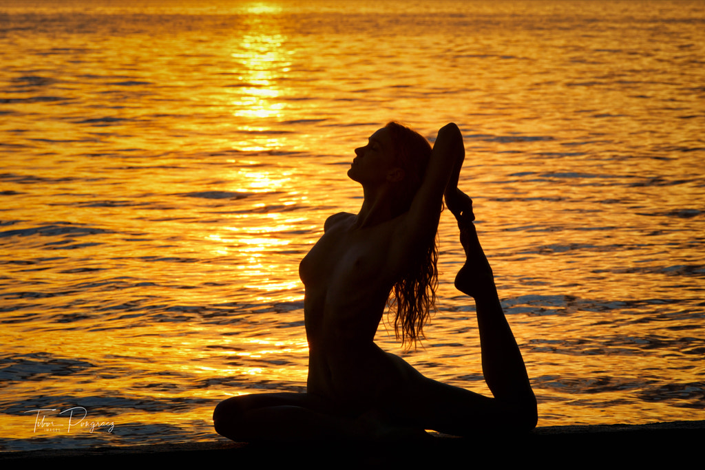 Yoga in sunset by Tibor Pongrácz on 500px.com