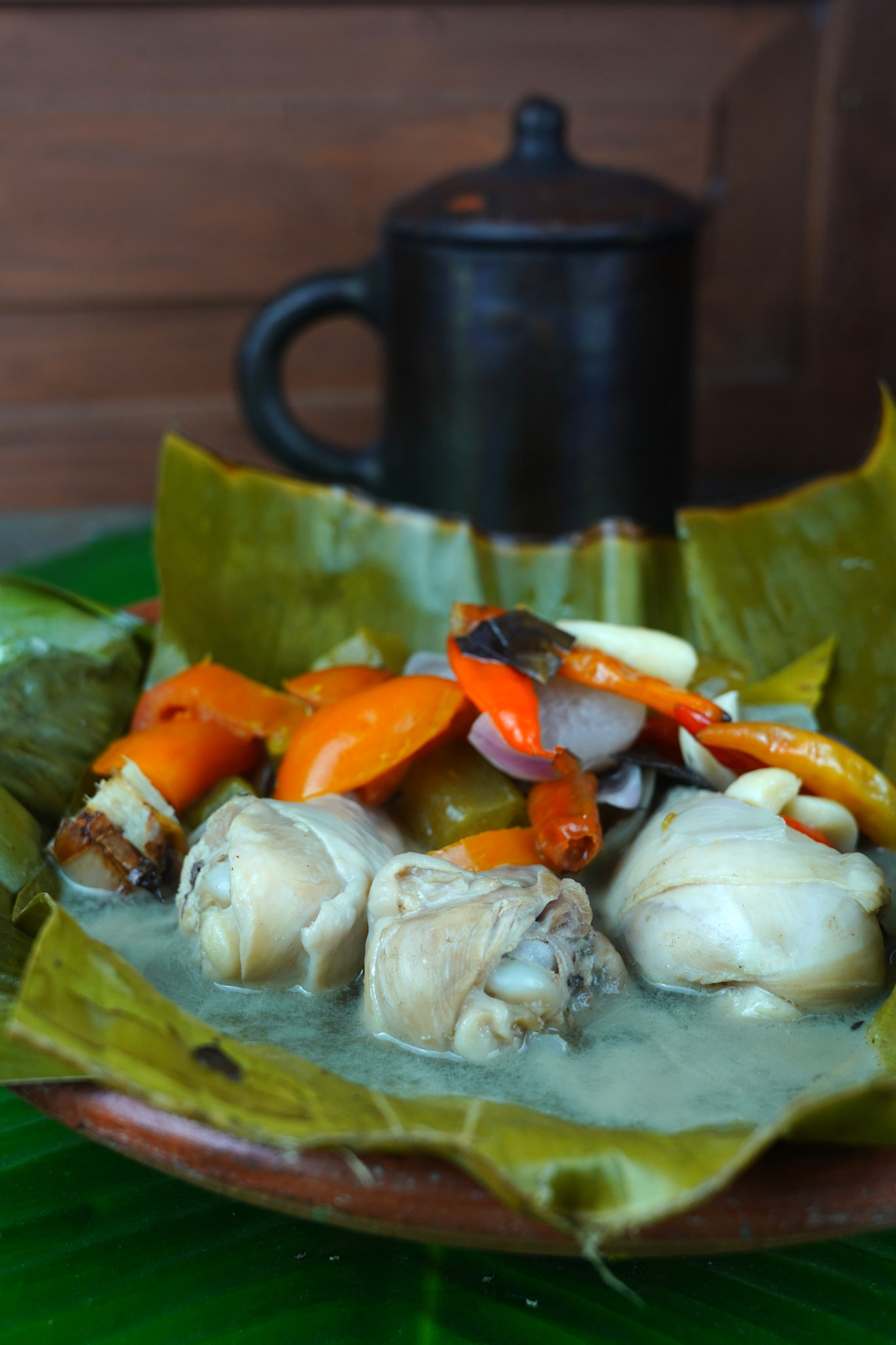 Garang Asem Ayam is the traditional food from Java, Indonesia.