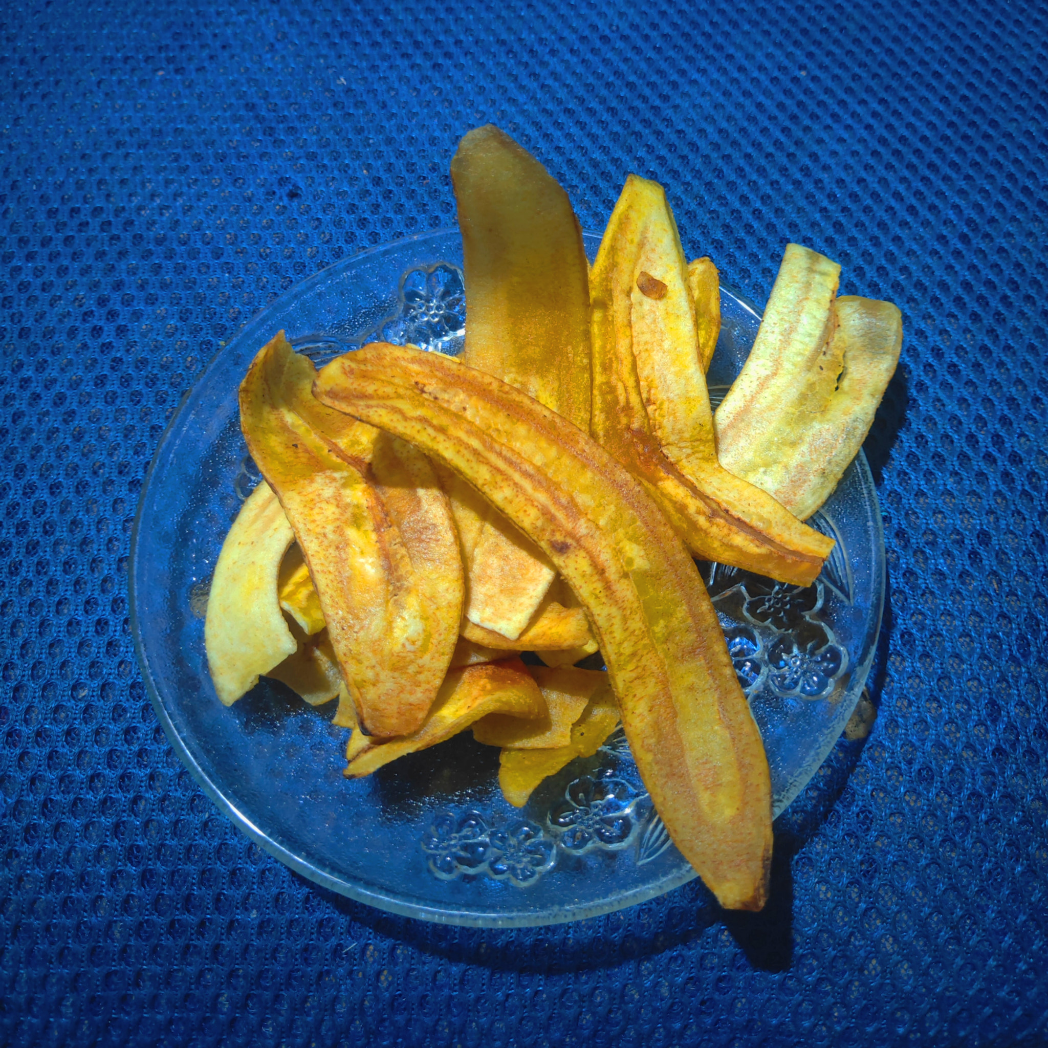 High angle view of food in plate on table