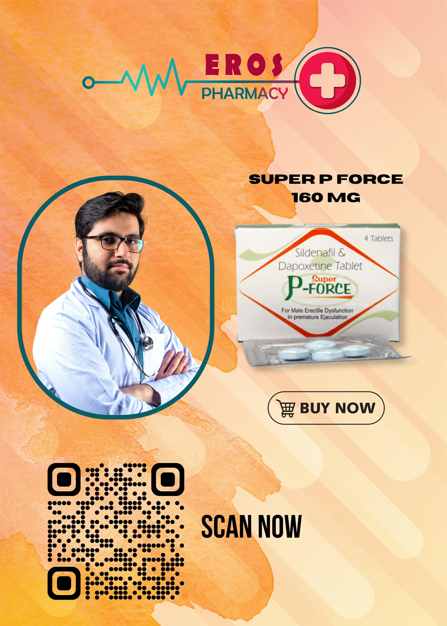 Super P Force 160mg | Sildenafil & Dapoxetine Tablets | $25 OFF