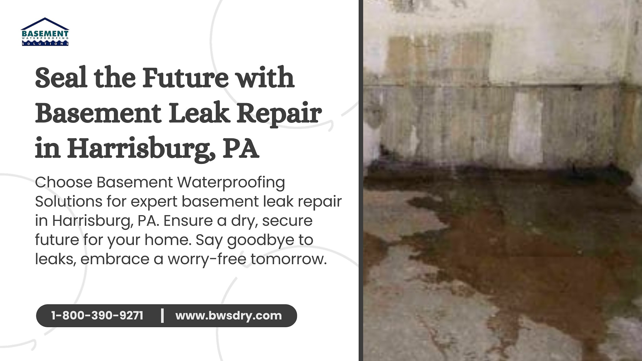 Seal the Future with Basement Leak Repair in Harrisburg, PA