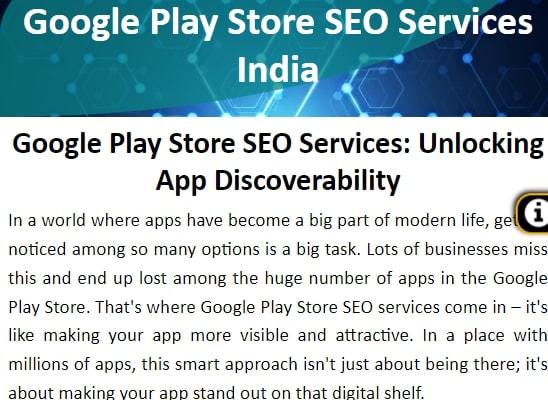 Google Play SEO Service