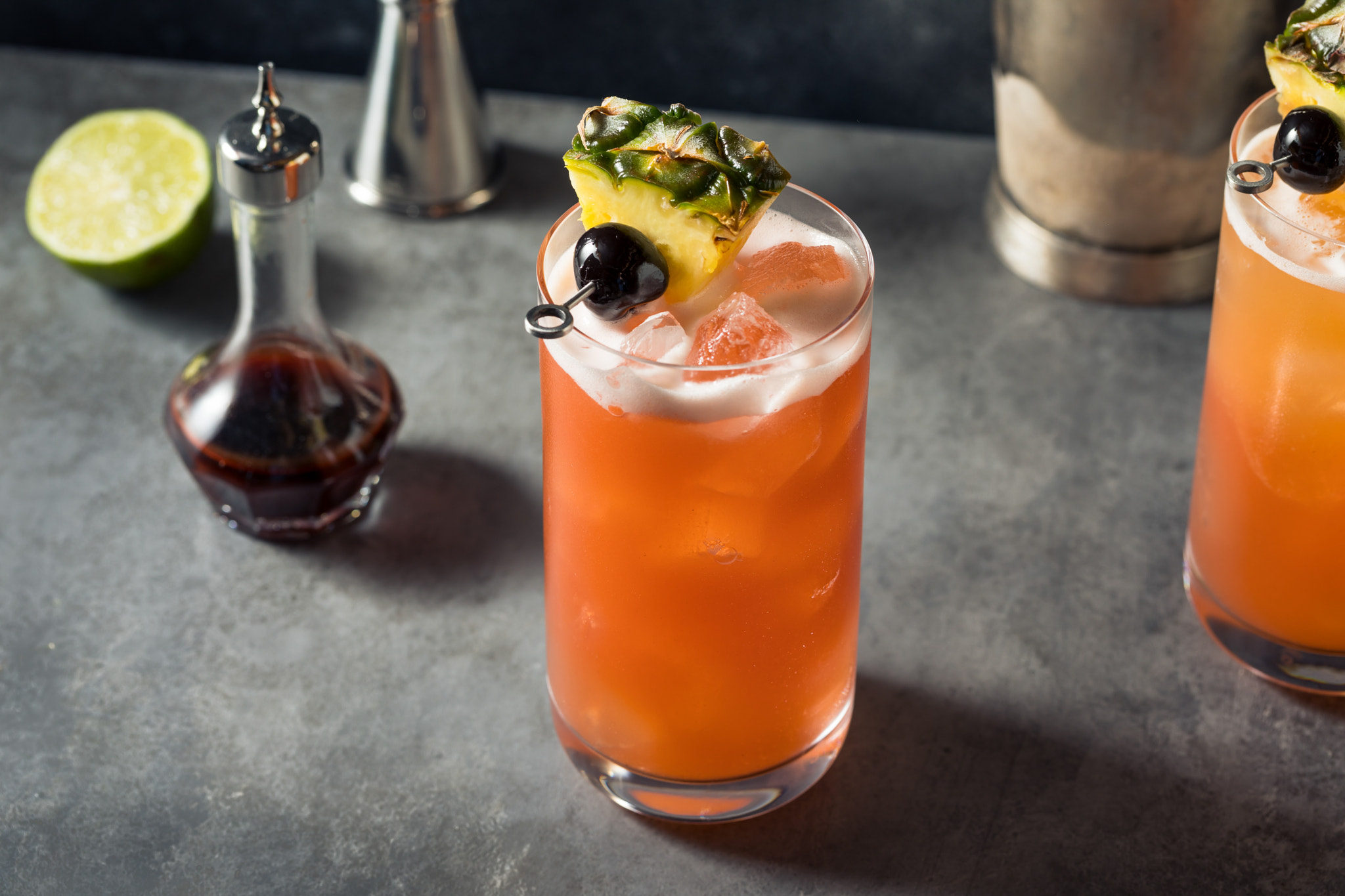 Refreshing Boozy Singapore Sling Cocktail