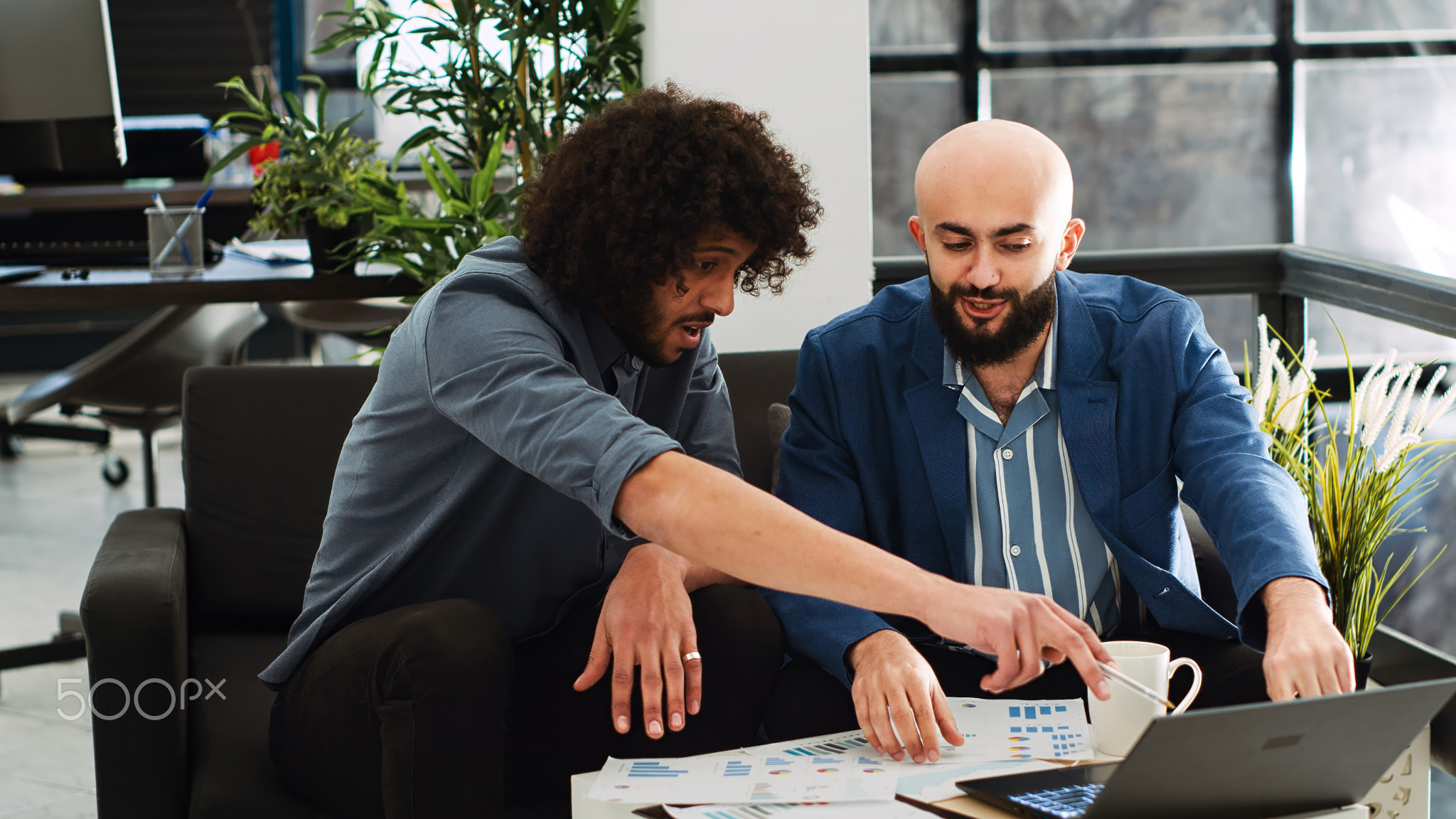 Team of workers plans analytics report