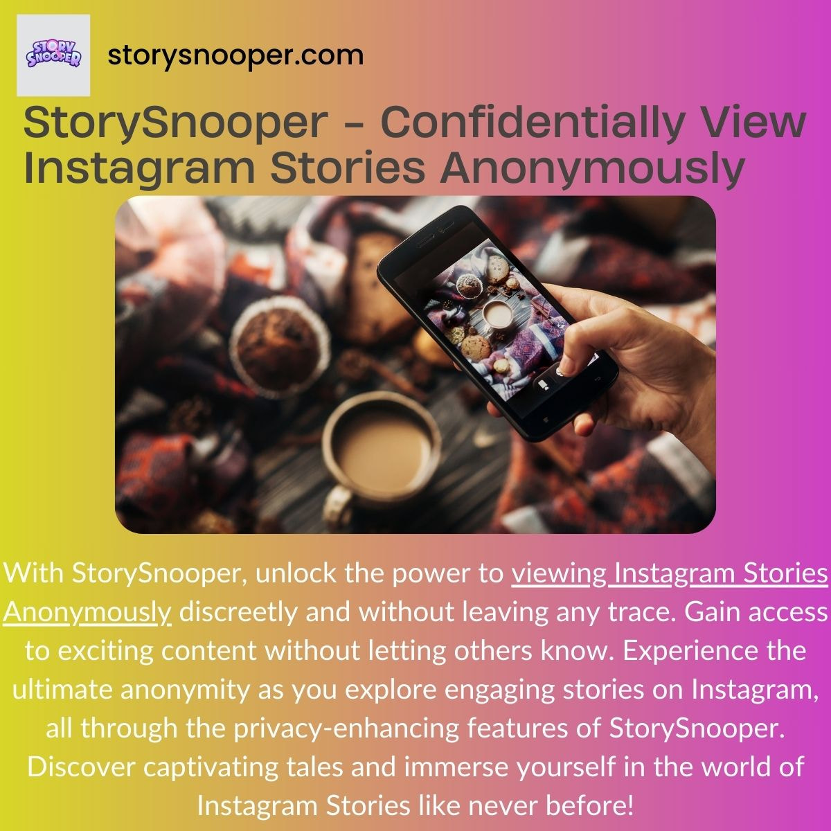 StorySnooper - Confidentially View Instagram Stories Anonymously