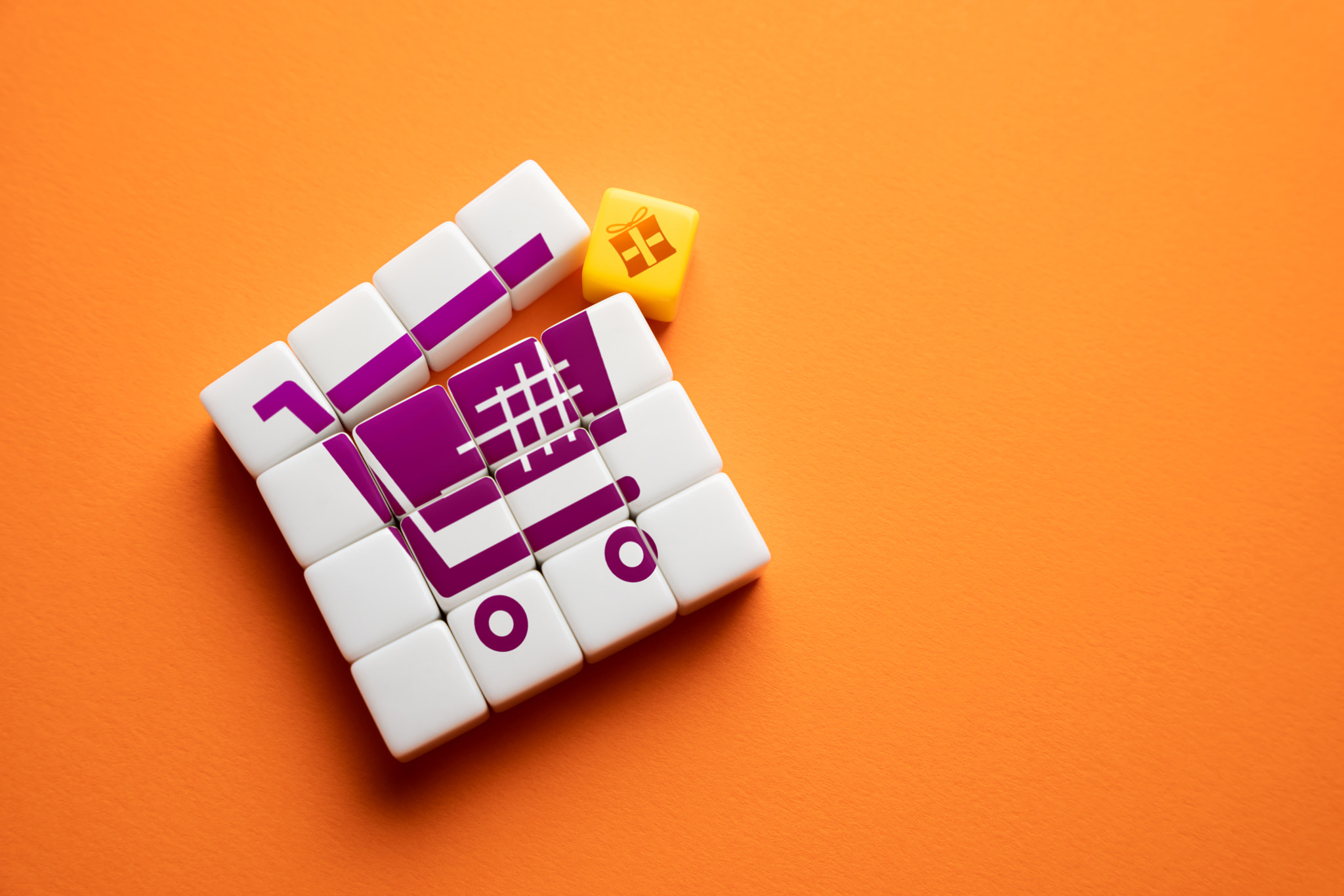 Gift with purchase. Sales and promotions. Get a present. Promo action. Reach the goal and get the pr