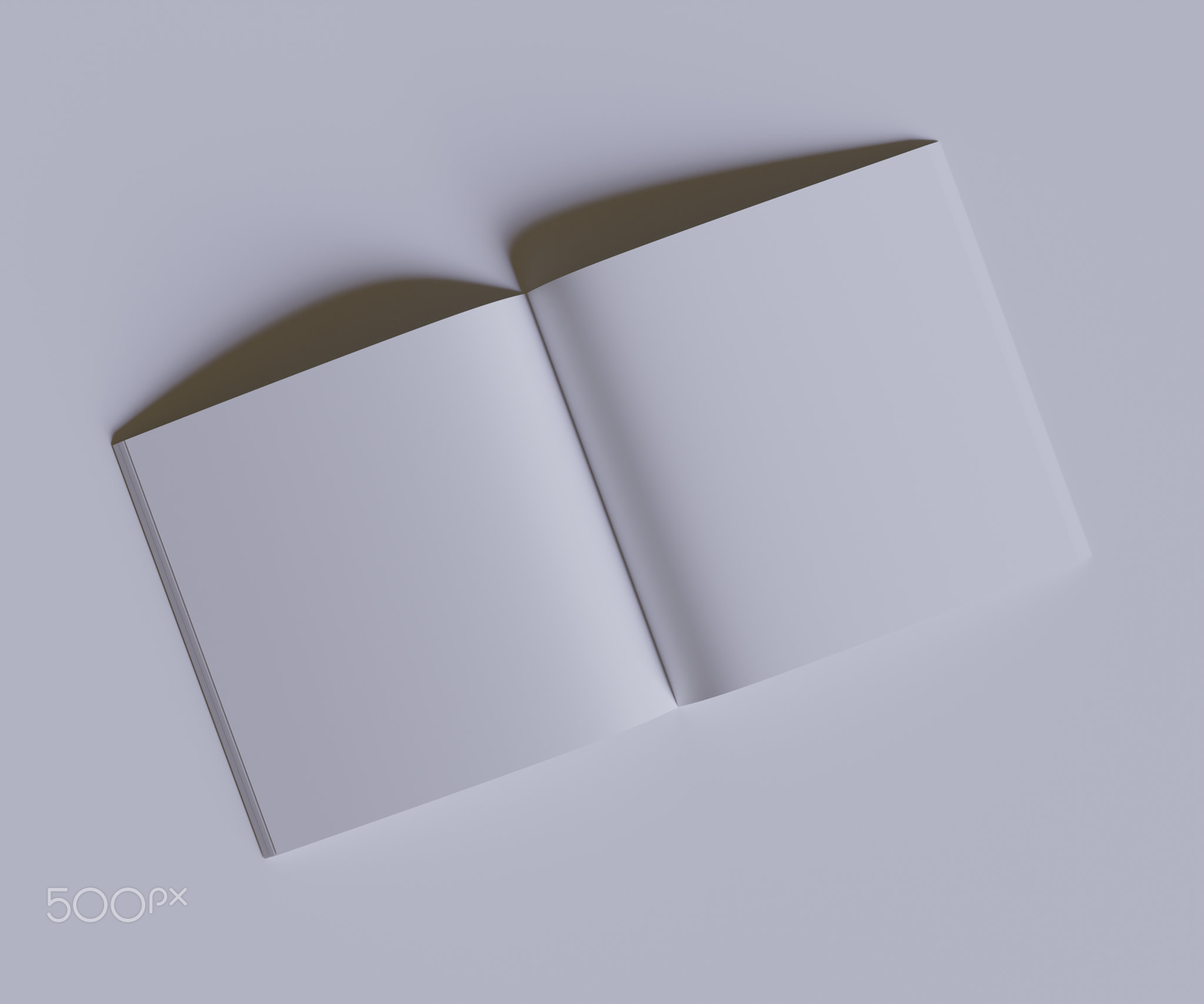 Realistic Magazine Square white color