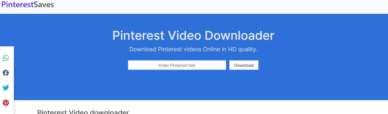 pinterest video downloader