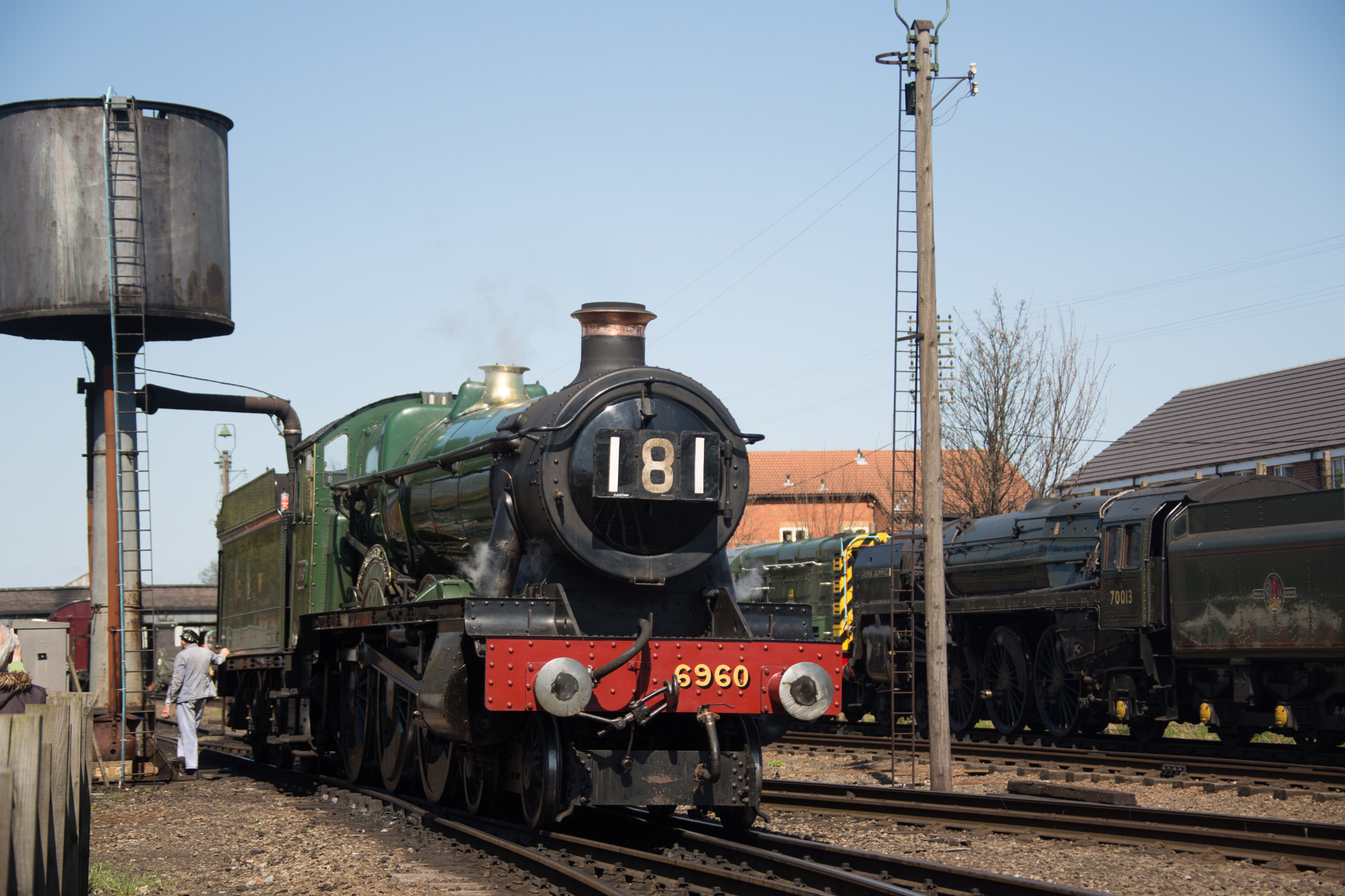 Steam train filling up with water by Mark Ridgwell Photo 107997033