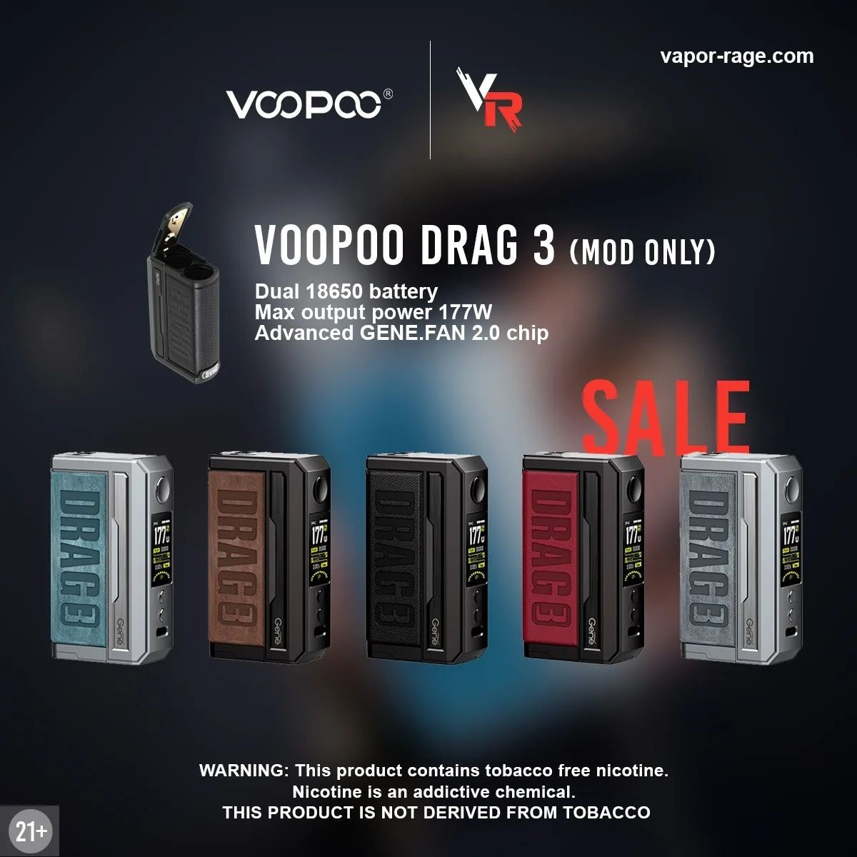 Vapor Rage -E cigarette devices with battery & charger