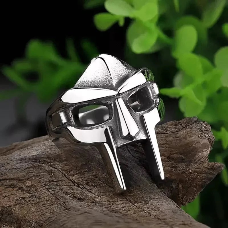 The Men Thing DOOM MASK - Pure Titanium Steel Ring Jewellery