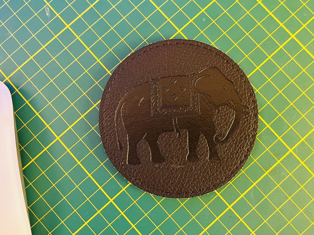 elephant leather coaster by -drik S. on 500px.com