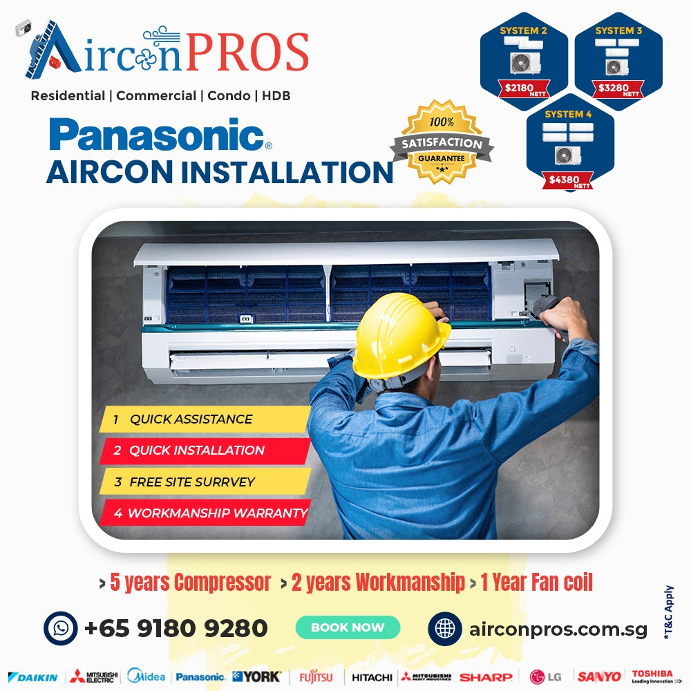 Panasonic Aircon Installation