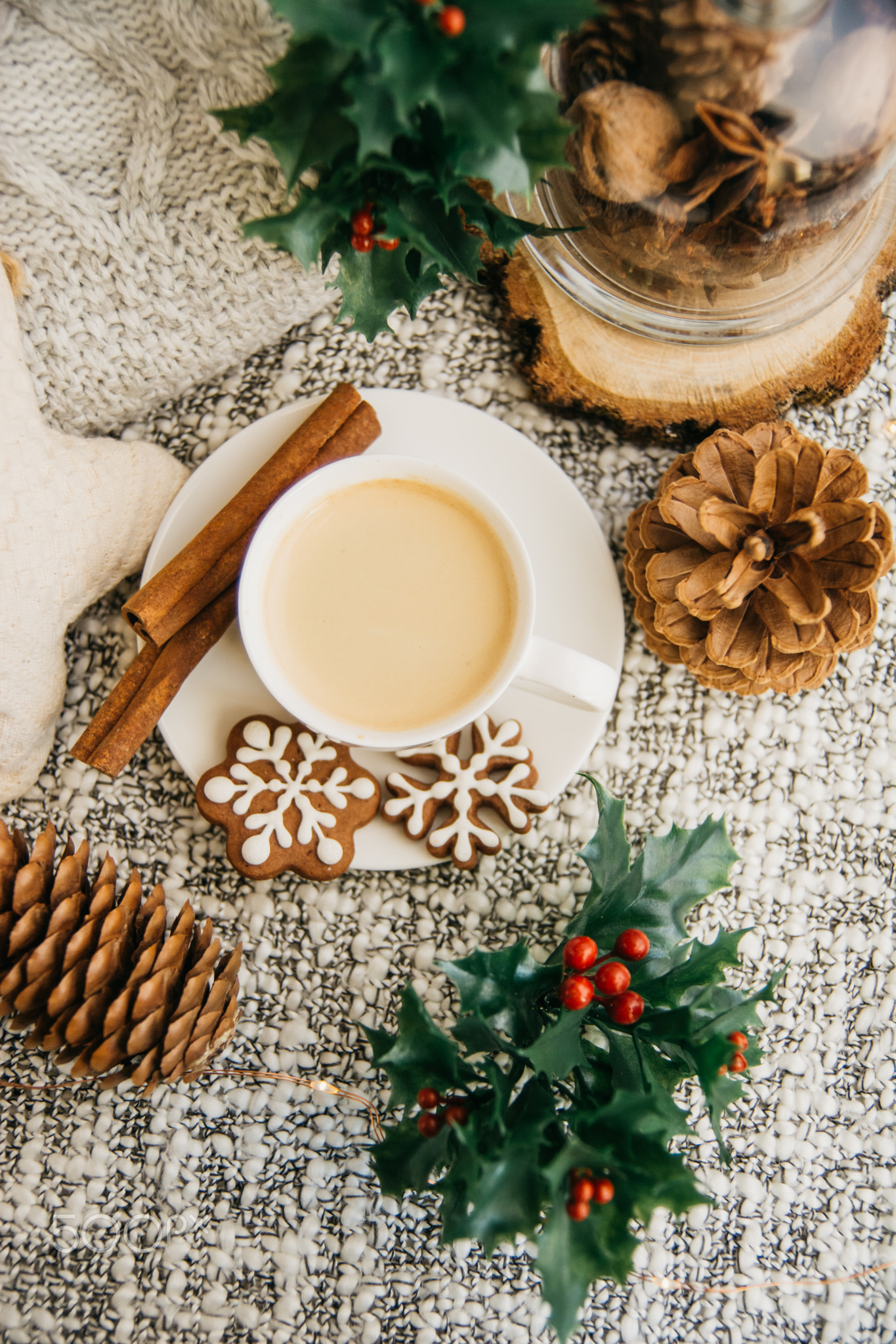 Morning coffee in a cup