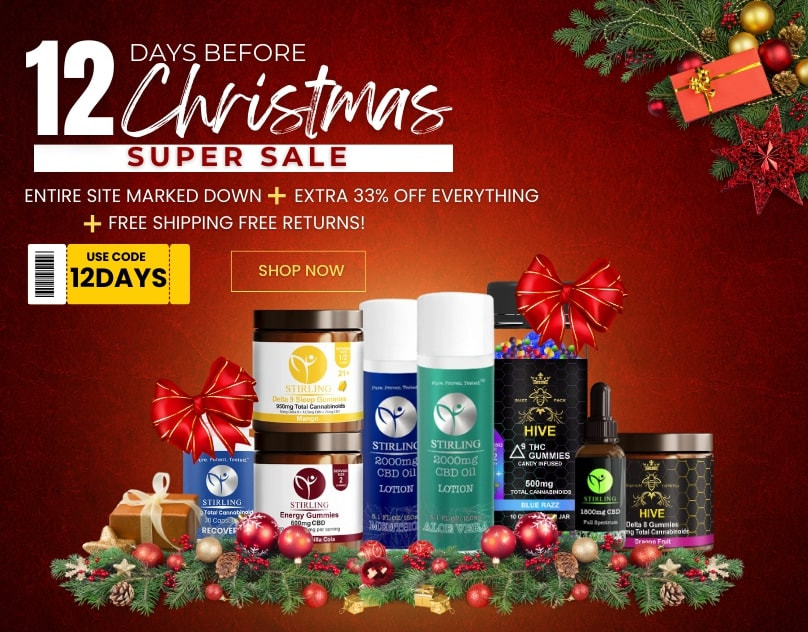 Stirling CBD's 12 Days Before Christmas Super Sale