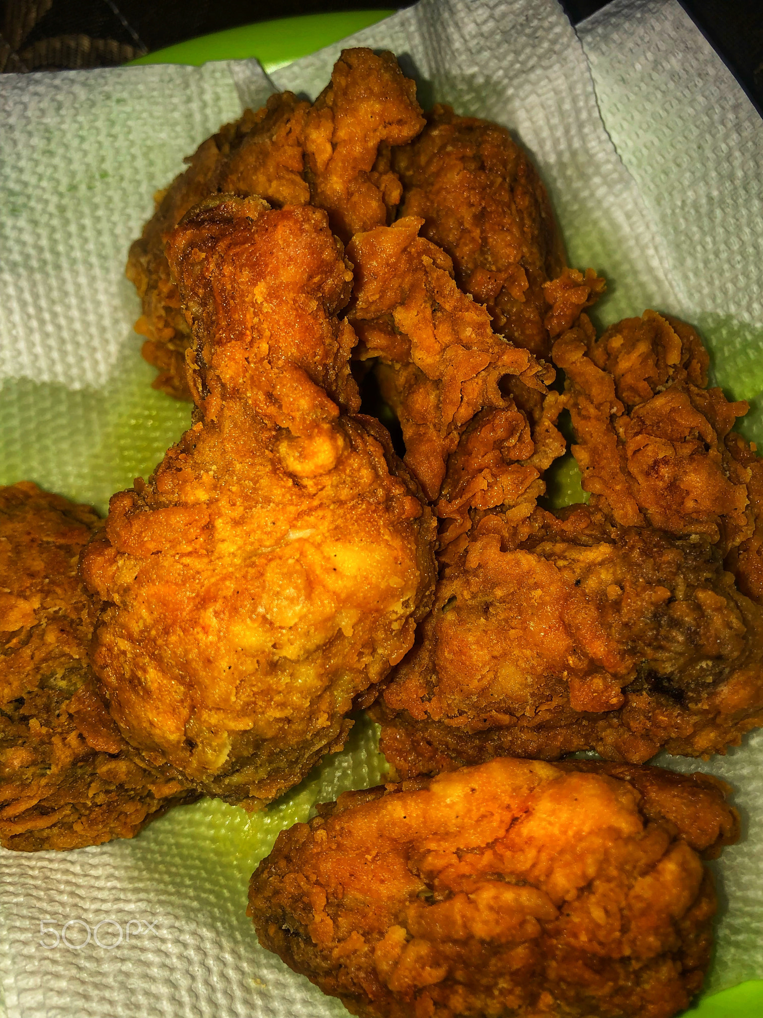 Simple homemade crispy fried chicken