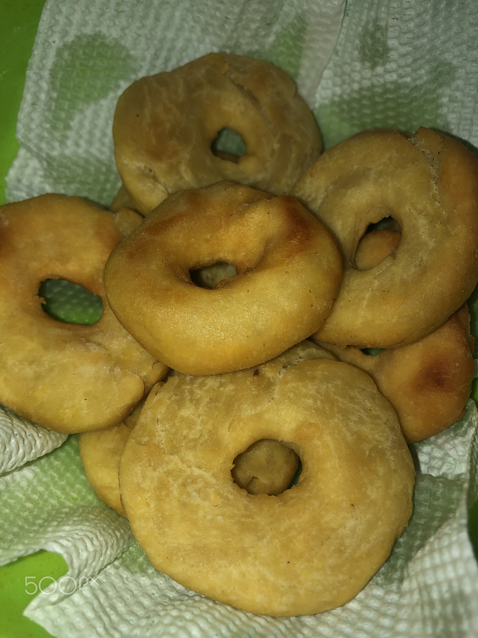 Simple homemade mini village donuts