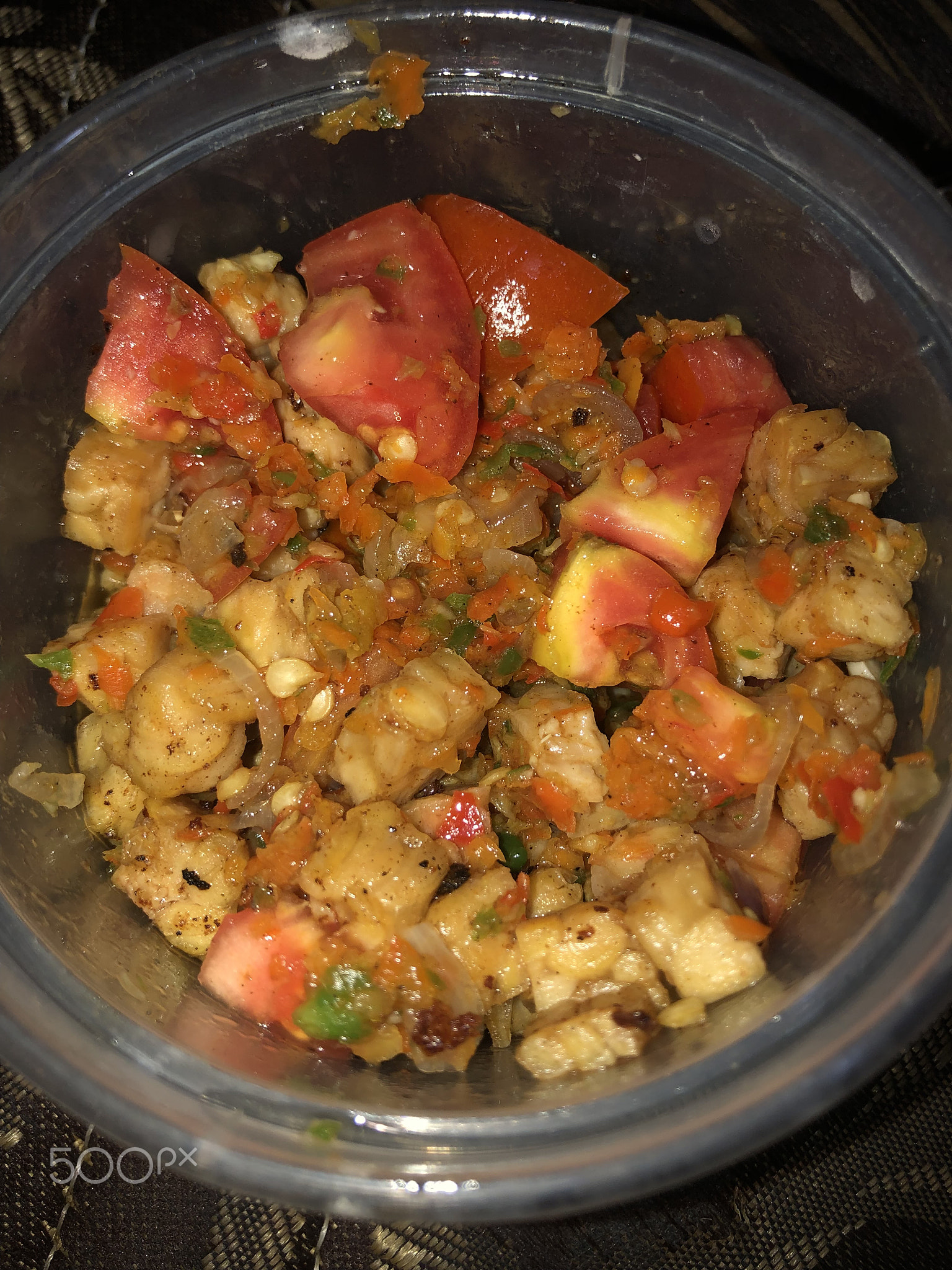 Simple homemade tempeh chili sauce