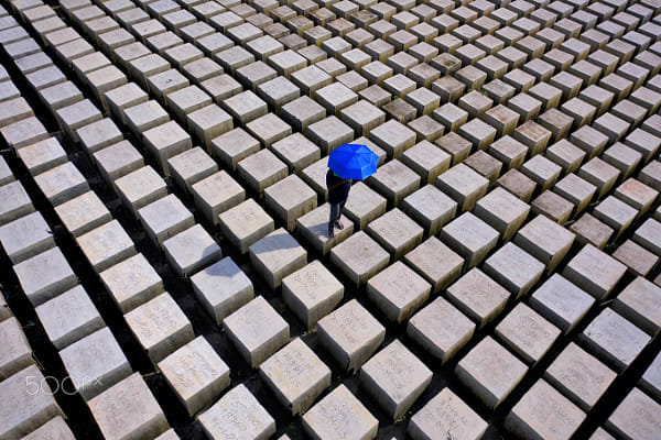 Blue umbrella! by Sabina Akter on 500px.com