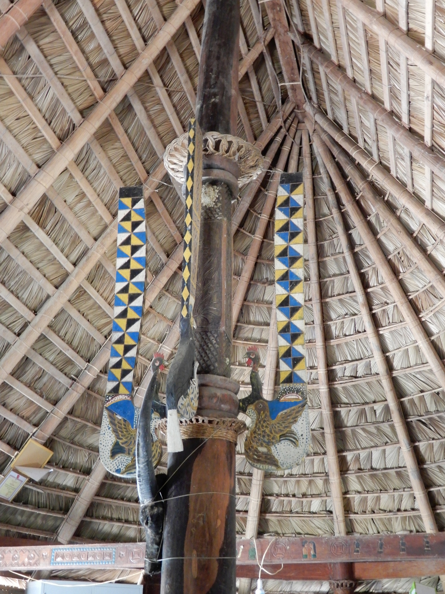 Interior of village hall at Bho Hoong